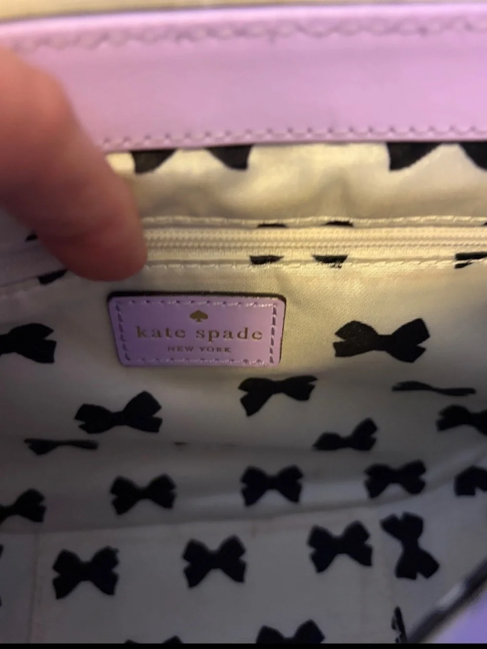 KATE SPADE NY LILAC ROAD SETH SMOOTH LEATHER SCALLOPED ADJUSTABLE CROSSBODY BAG